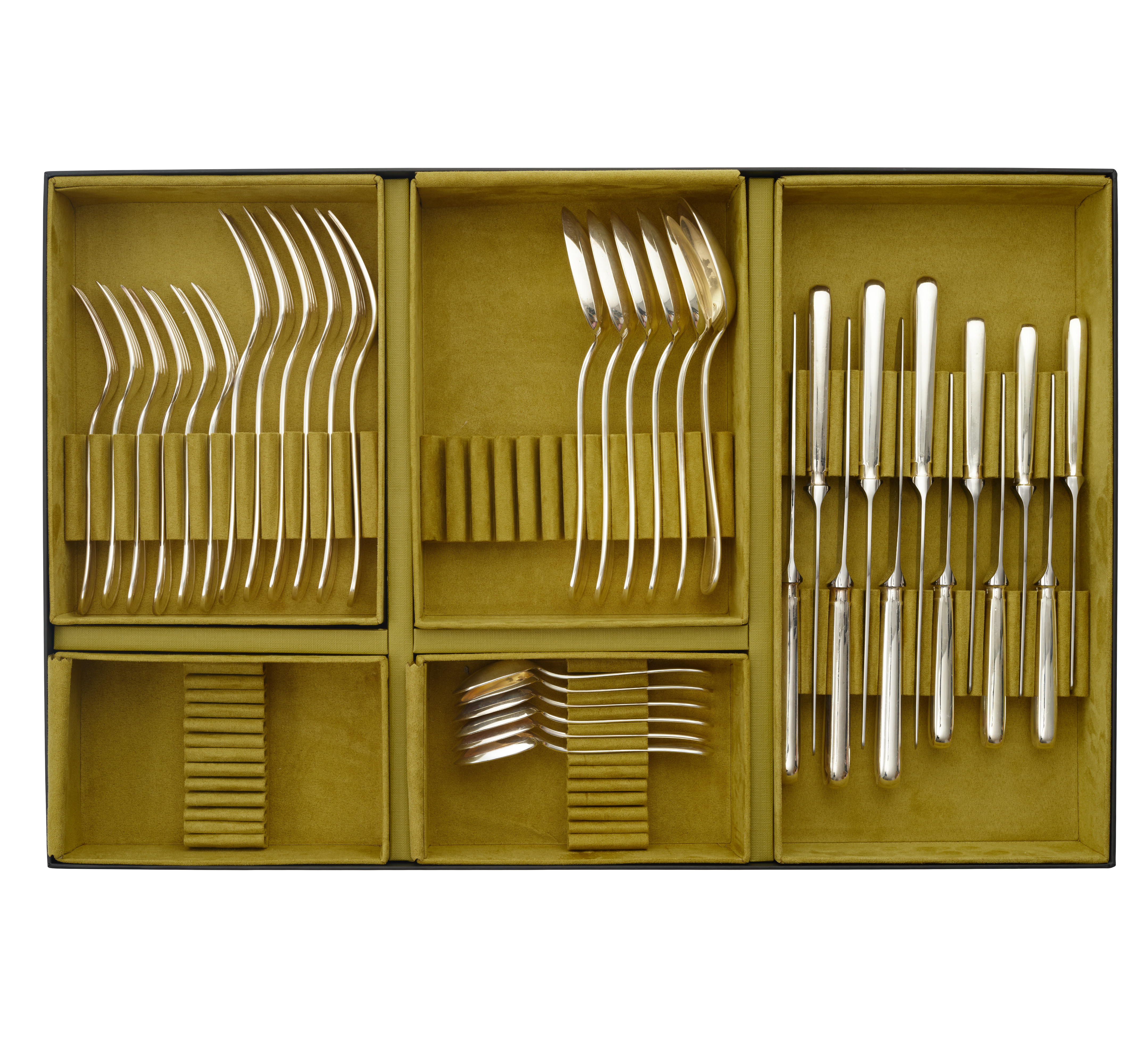 Flatware set for 6 people (36 pieces) Malmaison Silver plated